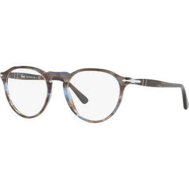 PO3286V - Striped Blue/Clear Lenses