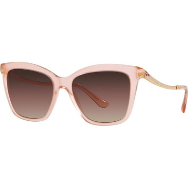 Bvlgari BV8257, Transparent Pink/Brown Purple Gradient Lenses