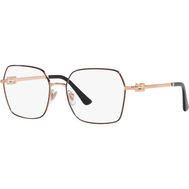 BV2240 - Pink Gold and Black/Clear Lenses