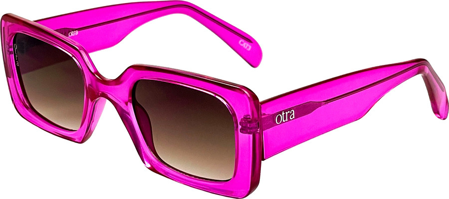Otra Eyewear - LOUEY PINK Shop the Otra Louey Transparent Pink/Brown | Afterpay main image 3