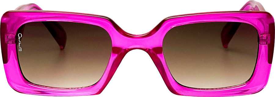 Otra Eyewear - LOUEY PINK Shop the Otra Louey Transparent Pink/Brown | Afterpay main image 4