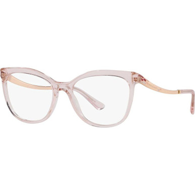 Bvlgari Glasses BV4218 - Transparent Pink/Clear Lenses