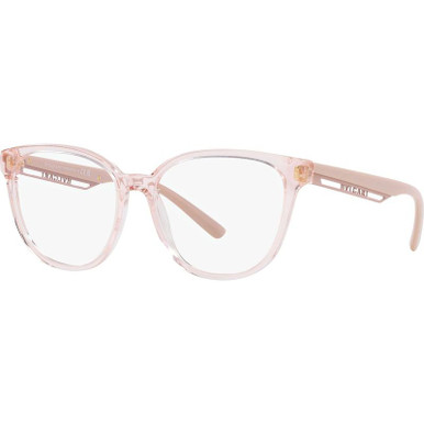 Bvlgari Glasses BV4219, Transparent Pink/Clear Lenses