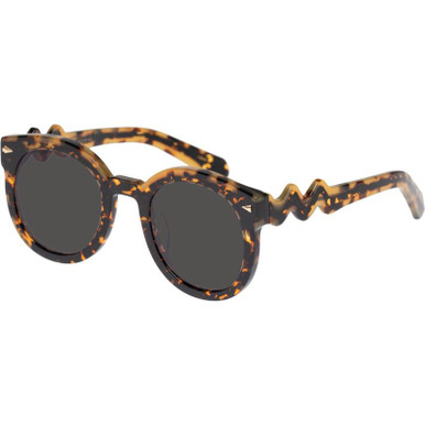 Karen Walker Super Wavy Duper - Two Torts/Smoke Lenses