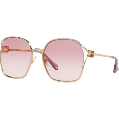 Miu Miu MU52WS, Gold/Pink Gradient Lenses