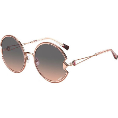 Gold Pink/Grey Fuchsia Gradient Lenses