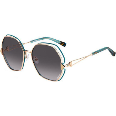 Missoni MIS0075/S, Gold Teal/Dark Grey Gradient Lenses