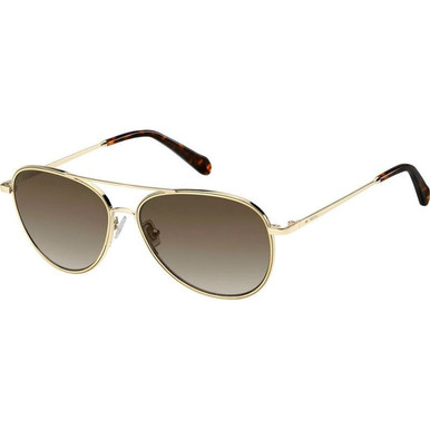 Fossil 2096/G/S - Light Gold/Brown Gradient Lenses