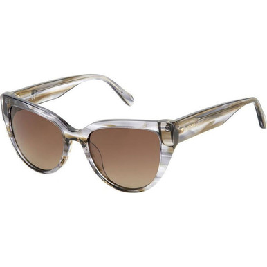 Fossil 2125/S - Grey Patterned Brown/Brown Gradient Lenses