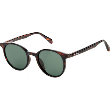 Fossil 3115/G/S, Havana/Green Lenses