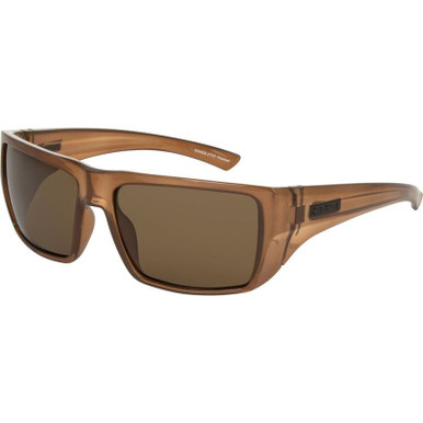 Sanada - Gloss Translucent Coffee/Brown Polarised Lenses