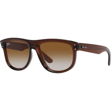 Ray-Ban Boyfriend Reverse RBR0501S, Transparent Brown/Brown Gradient Lenses