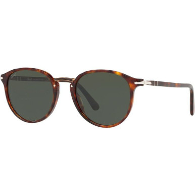 Persol PO3210S, Havana/Green Glass Lenses