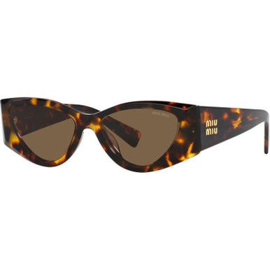 Miu Miu MU06YS, Honey Havana/Dark Brown Lenses