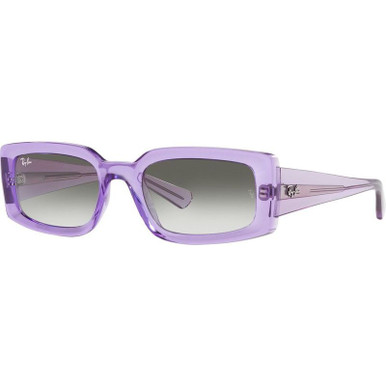 Ray-Ban Kiliane RB4395, Transparent Violet/Light Grey Gradient Lenses