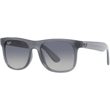 Ray-Ban Junior 9069S - Opal Blue/Blue Grey Gradient Lenses