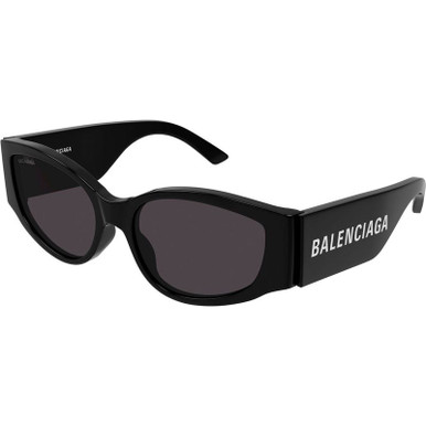 Balenciaga BB0258S - Black/Grey Lenses