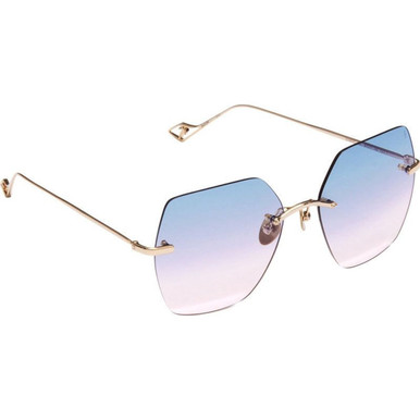 Sunday Somewhere Laguna - Gold/Blue Pink Gradient Lenses