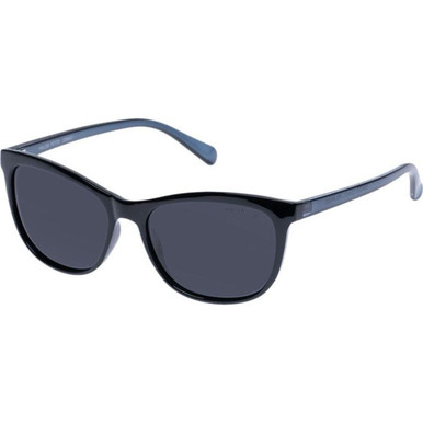 Cancer Council Hallem Petite - Black Crystal Ink/Smoke Polarised Lenses