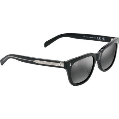 Maui Jim Likeke, Black and Crystal/Neutral Grey Glass Polarised Lenses