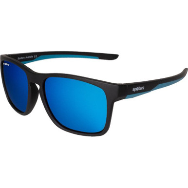 Spotters Kids Dingo Kids, Matte Black/Blue Mirror Polarised Lenses