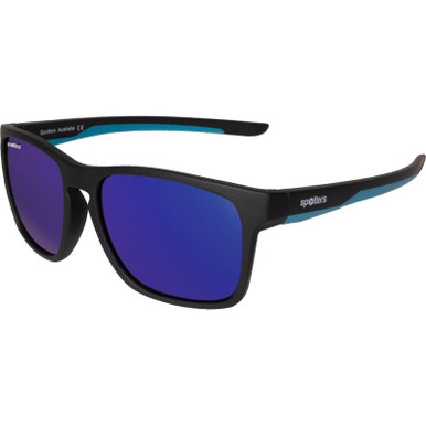 Spotters Kids Dingo Kids, Matte Black and Purple/Purple Mirror Polarised Lenses