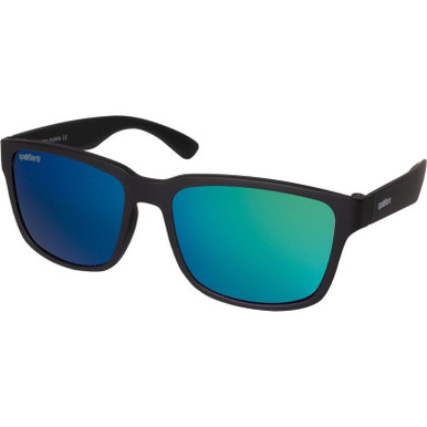Matte Black/Green Mirror Polarised Lenses
