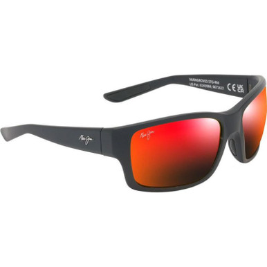 Maui Jim Mangroves - Matte Black/Hawaii Lava Glass Polarised Lenses