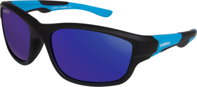 Platypus Kids - Matte Black and Blue/Purple Mirror Polarised Lenses