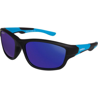 Matte Black and Blue/Purple Mirror Polarised Lenses
