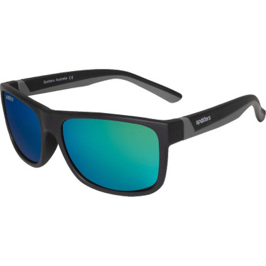 Matte Black and Grey/Green Mirror Polarised Lenses