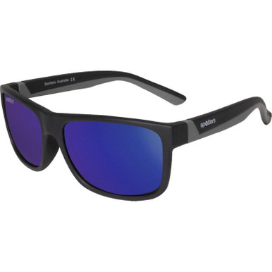 Matte Black and Grey/Purple Mirror Polarised Lenses