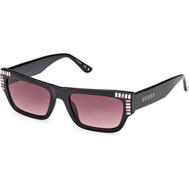 Guess GU7902, Shiny Black/Bordeaux Gradient Lenses