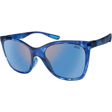 Zeal Optics Willow - Matte Navy Tortoise/Horizon Blue Mirror Polarised Lenses