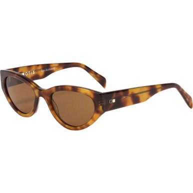 Audrey - Eco Havana Zinnia/Brown Glass Lenses