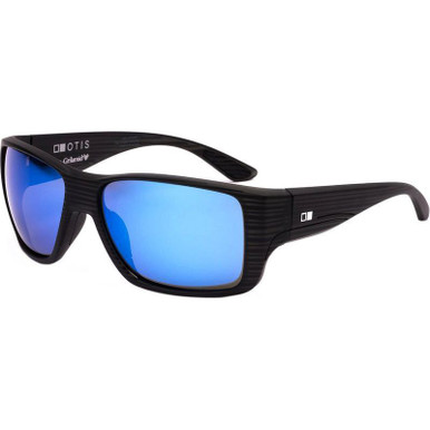 Matte Black Woodland/L.I.T Blue Mirror Glass Polarised Lenses