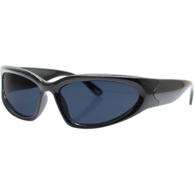 Reality Eyewear The Curve, Jett Black/Blue Lenses