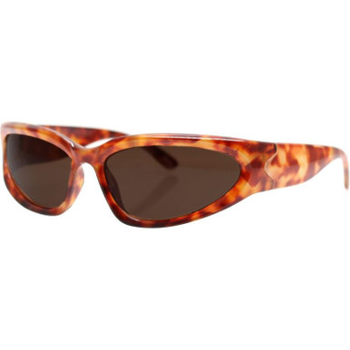 Reality Eyewear The Curve - Turtle/Dark Brown Lenses