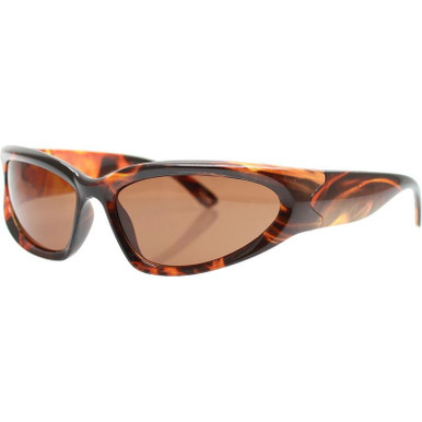 Reality Eyewear The Curve, Flame/Light Brown Lenses