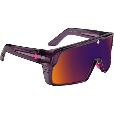 Translucent Dark Purple/Grey Green Dark Purple Spectra Mirror Lenses