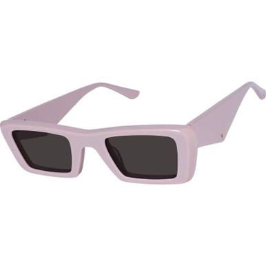 Valley Eyewear La Hara - Blush with Rose Gold Metal/Black Lenses