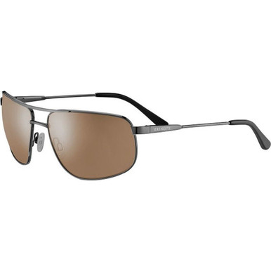 Serengeti Dante 2.0 - Shiny Dark Gunmetal/Drivers Photochromic Polarised Glass Lenses