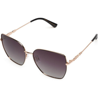 Alana - Gold and Black/Smoke Polarised Lenses