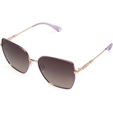 Locello Alana, Gold and Purple/Brown Polarised Lenses