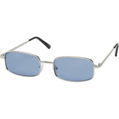 JS Eyewear 5111, Silver/Blue Lenses