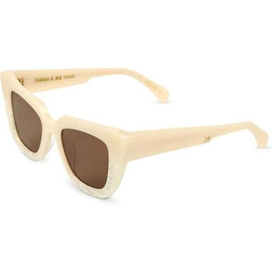 Oscar & Frank Fairfax & 3RD - Pearl Cream/Brown Lenses