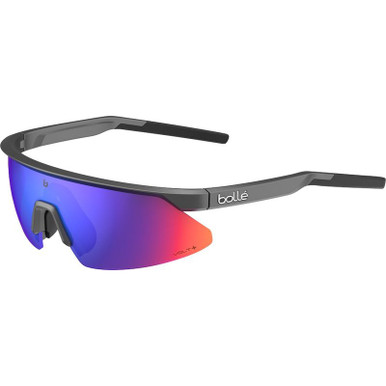 Micro Edge - Matte Titanium/Volt+ Ultraviolet Mirror Polarised Lenses