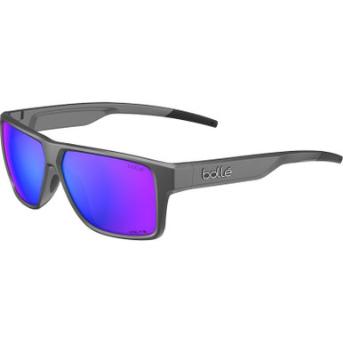 Bolle Temper, Matte Titanium/Volt+ Ultraviolet Polarised Lenses