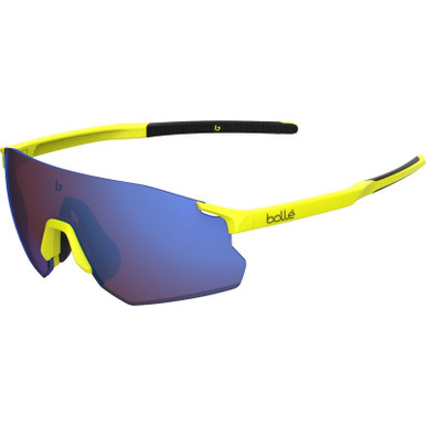 Bolle Icarus, Matte Acid Yellow/Brown Blue Mirror Lenses