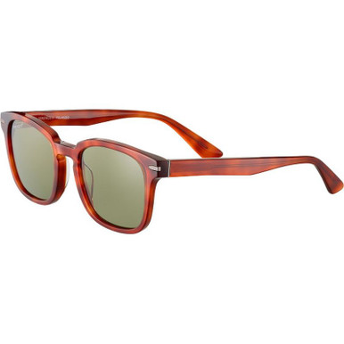 Ethan - Shiny Classic Havana/555nm Photochromic Polarised Glass Lenses